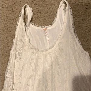 White lace free people dress size M